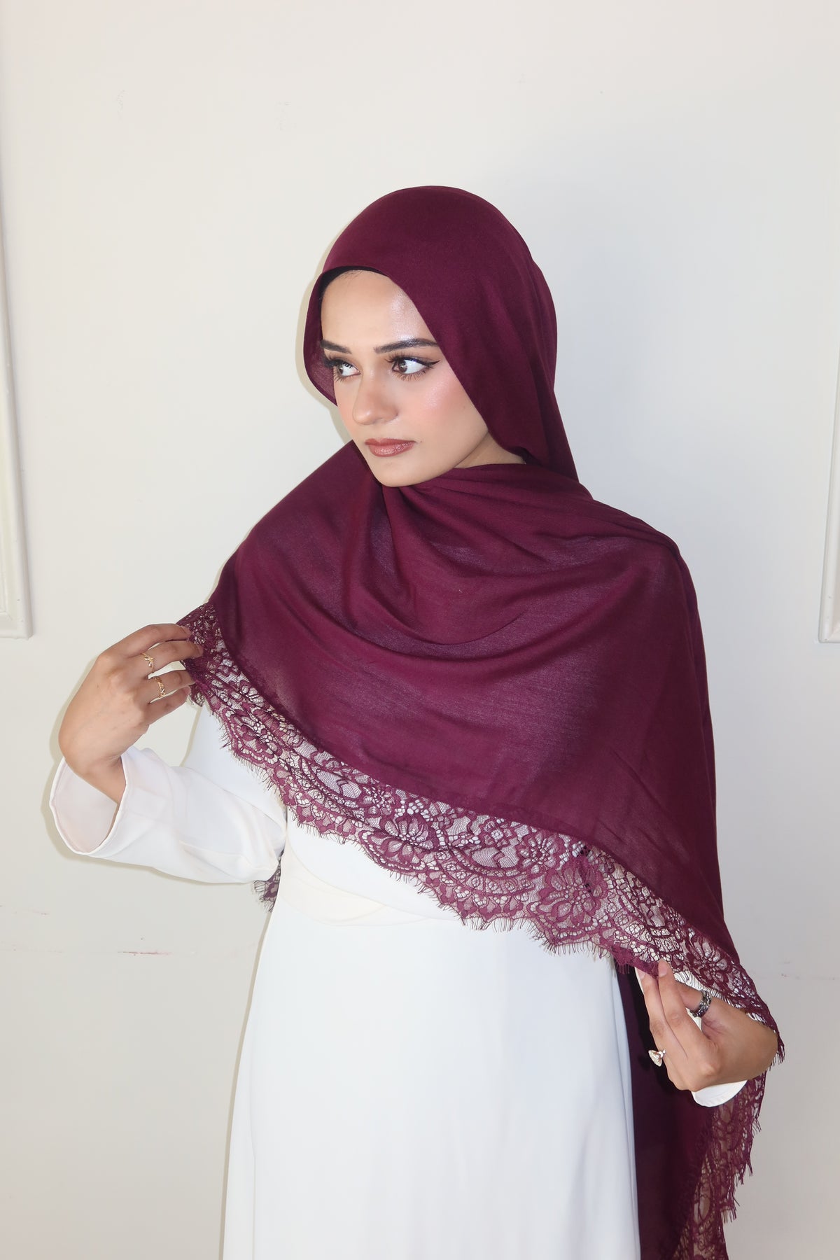 Deep Burgundy Lace