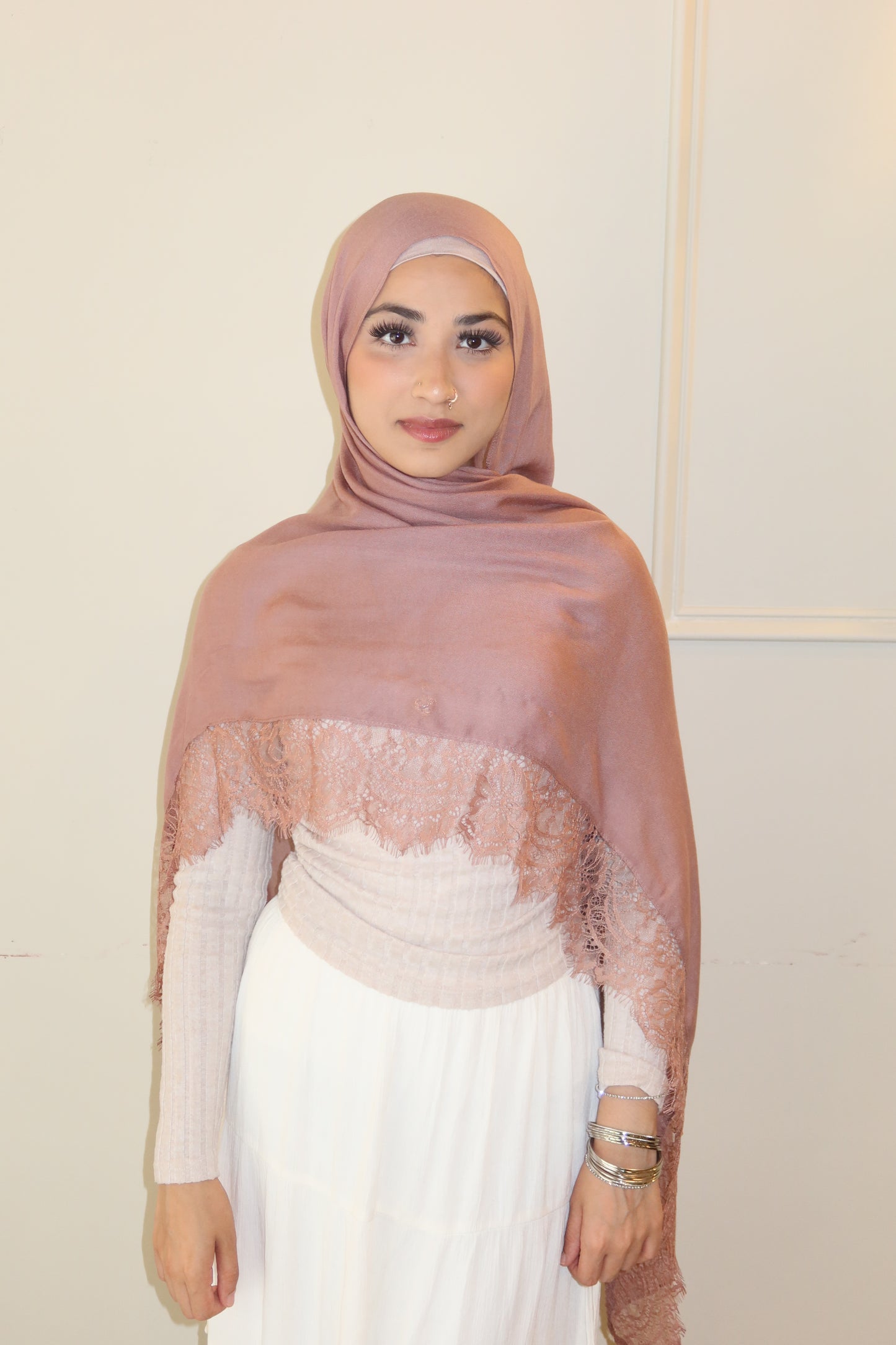 Dusty Pink Lace
