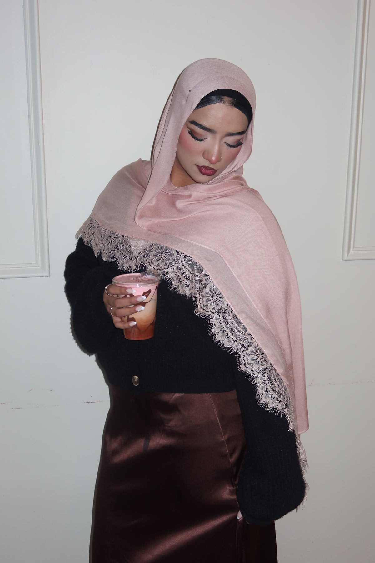 Pink Peach Lace