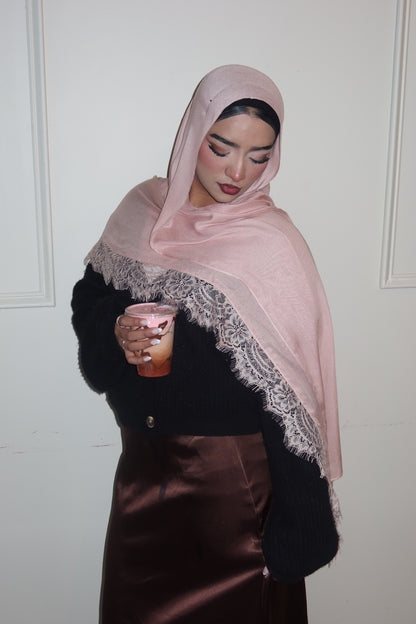 Pink Peach Lace