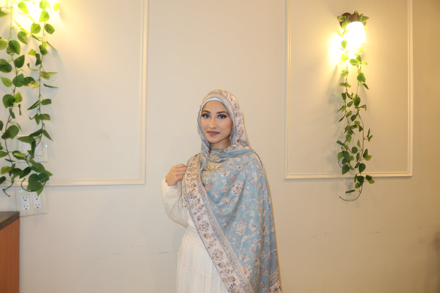 Soft Blue Pashmina