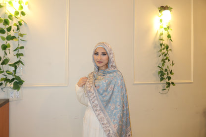 Soft Blue Pashmina