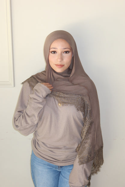 Taupe Lace