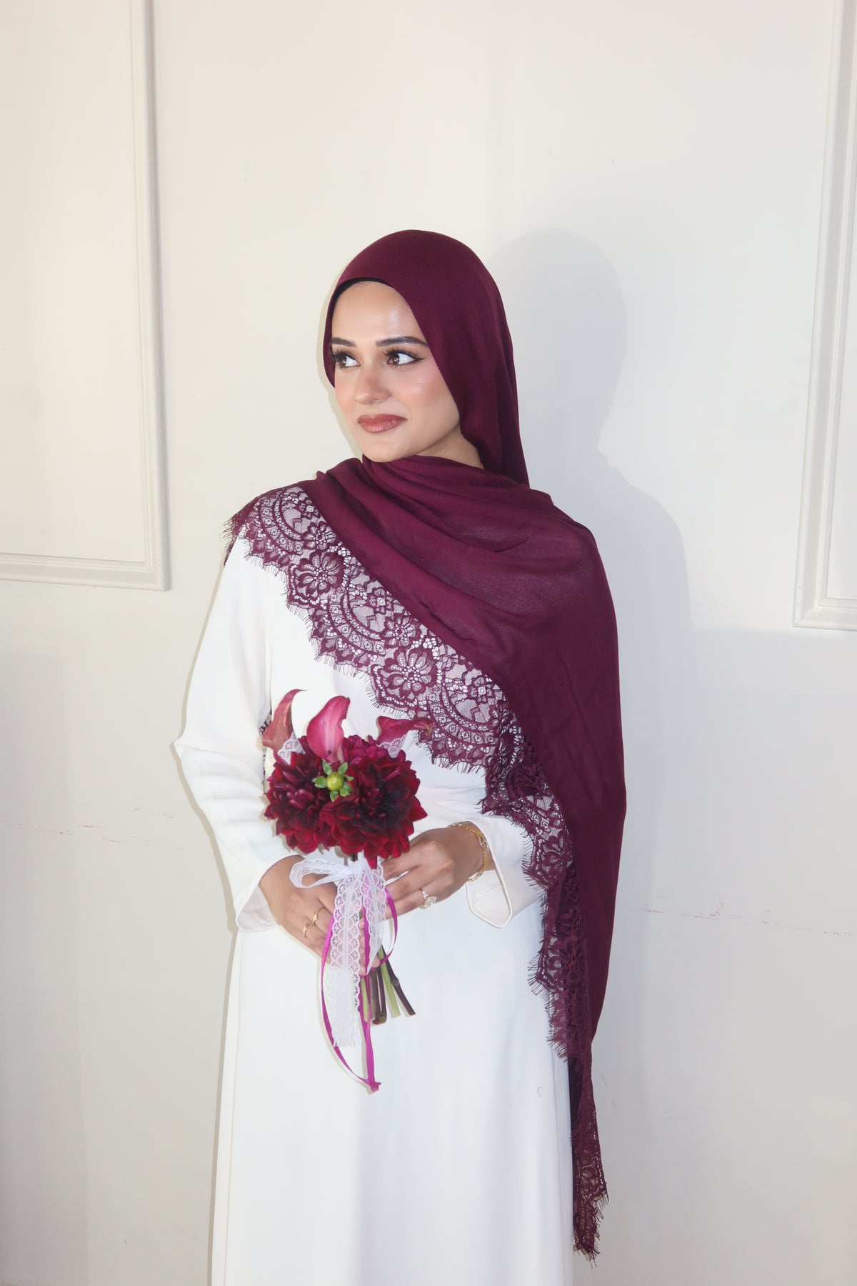 Deep Burgundy Lace