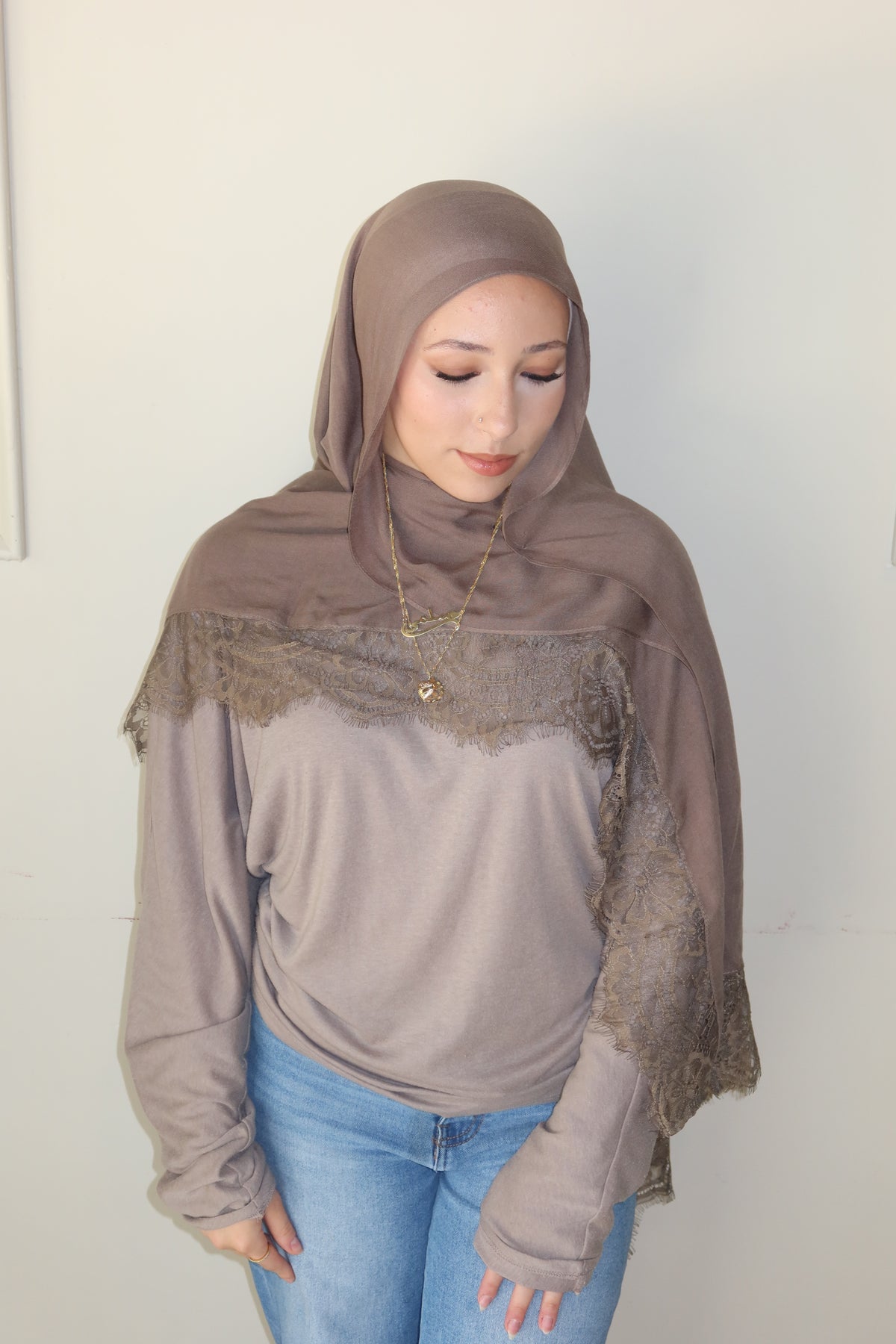 Taupe Lace