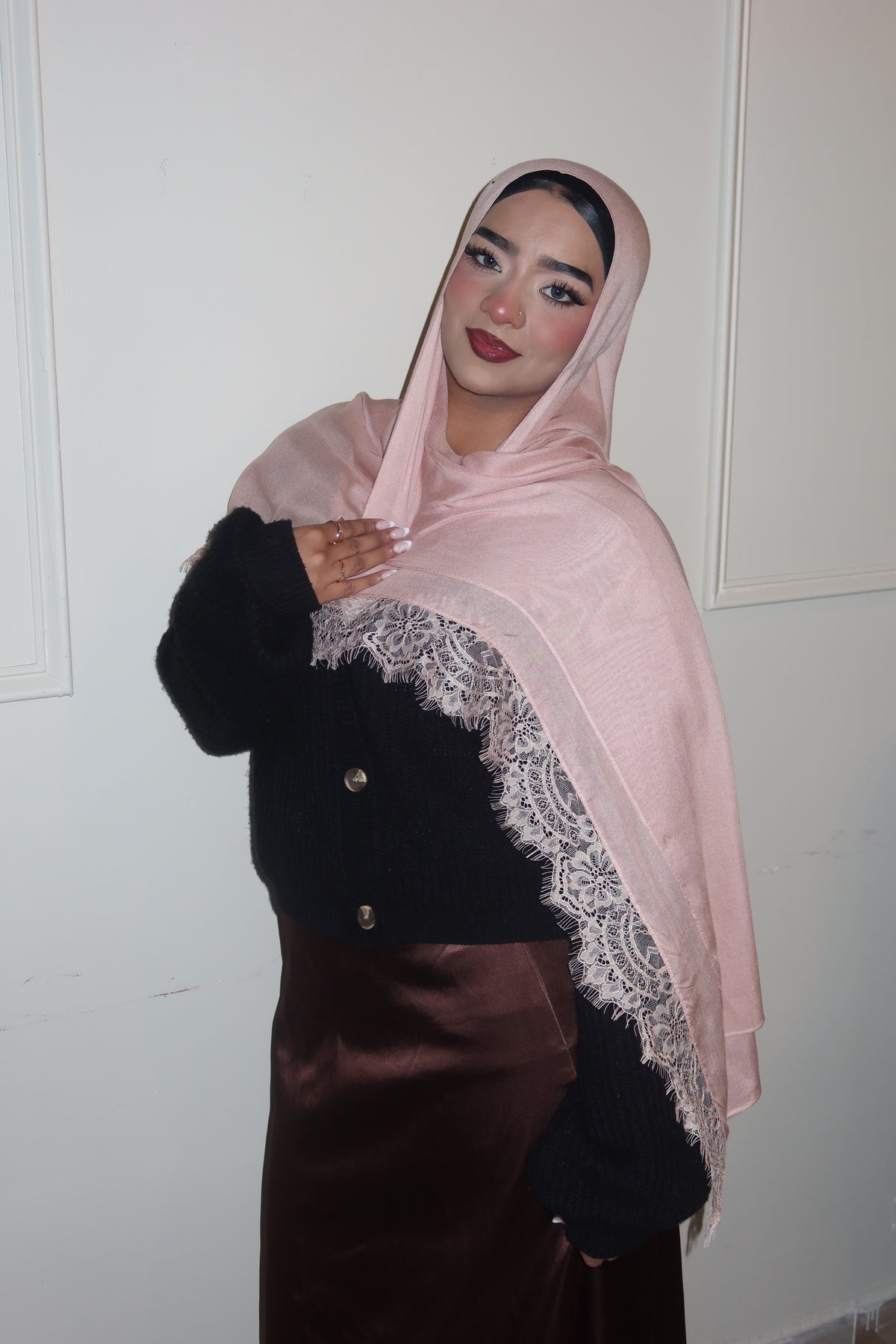 Pink Peach Lace