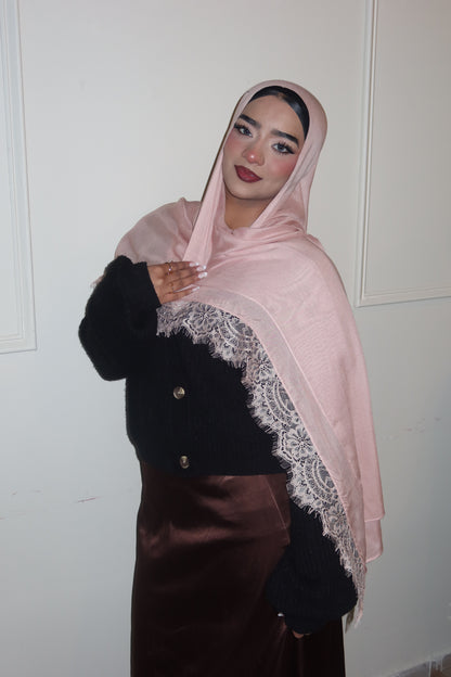 Pink Peach Lace
