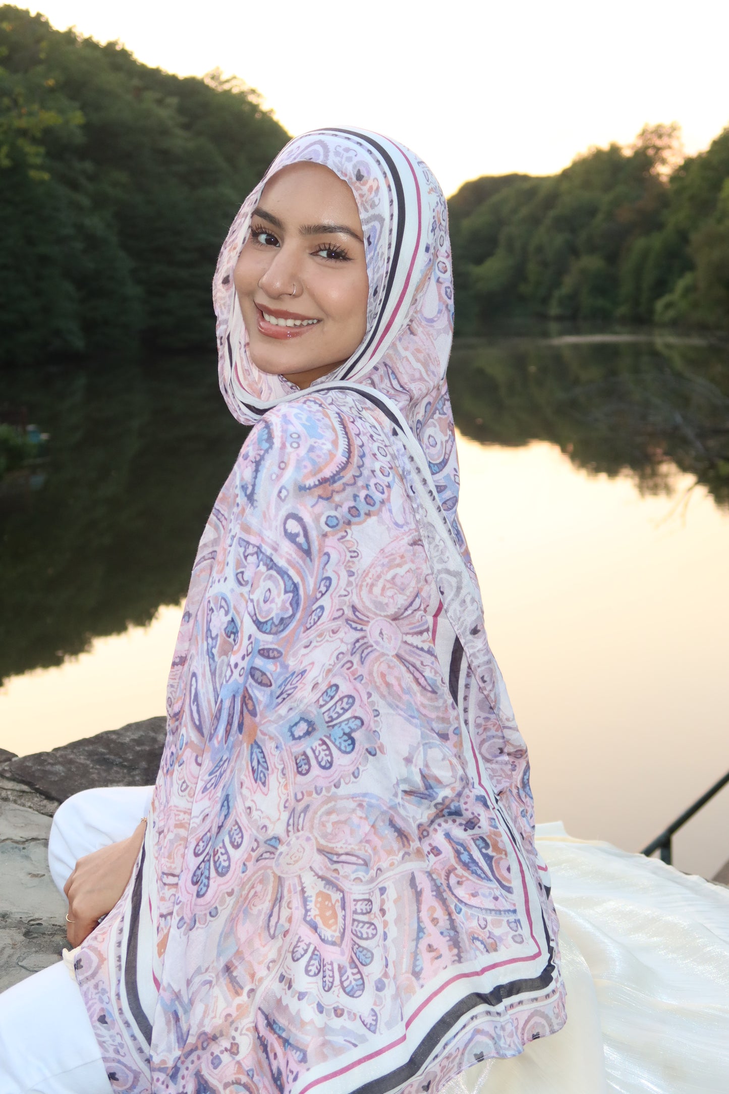 Lavender Rose Pashmina