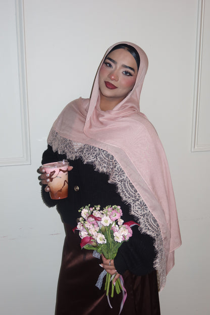 Pink Peach Lace