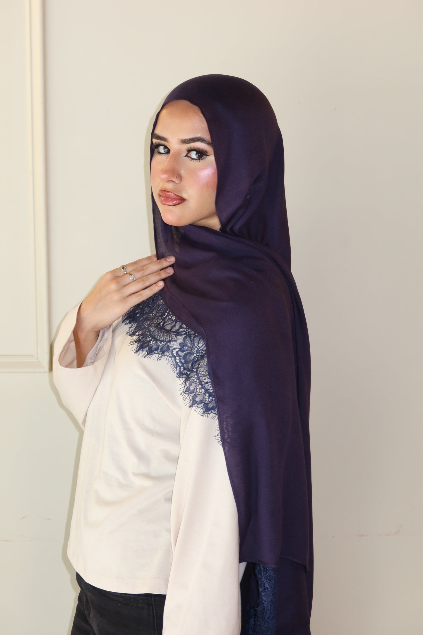 Midnight Navy Lace