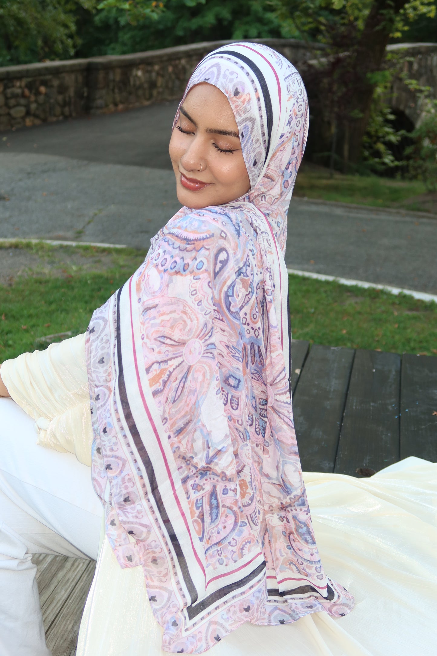 Lavender Rose Pashmina