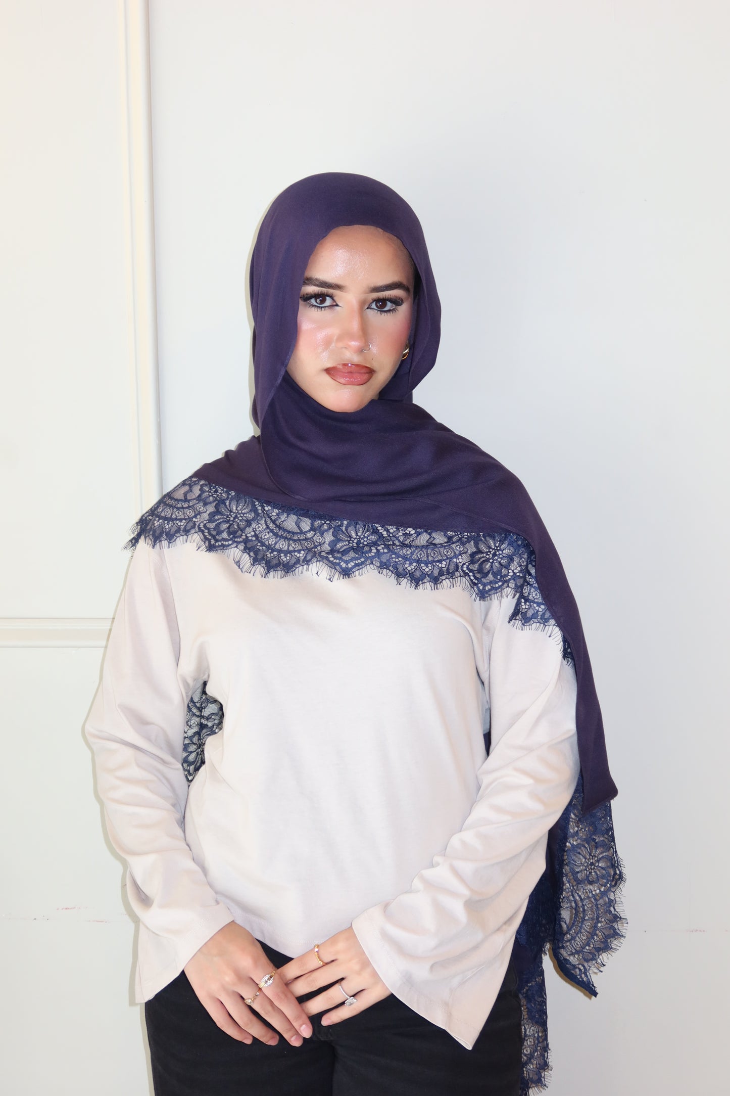 Midnight Navy Lace
