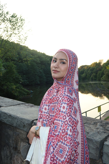 Ruby Mosaic Pashmina