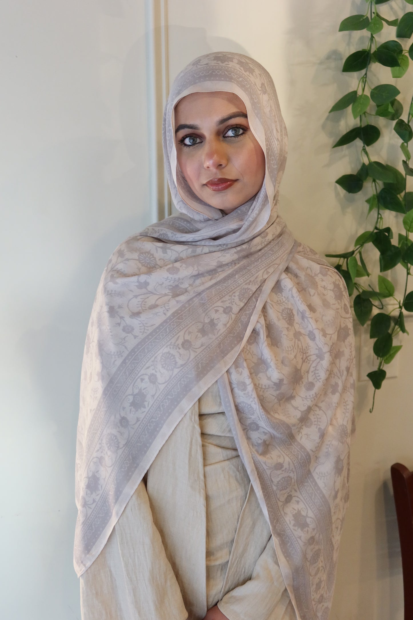 Vanilla Gray Pashmina
