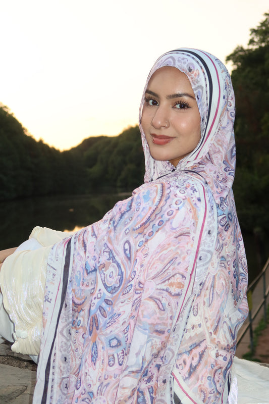 Lavender Rose Pashmina