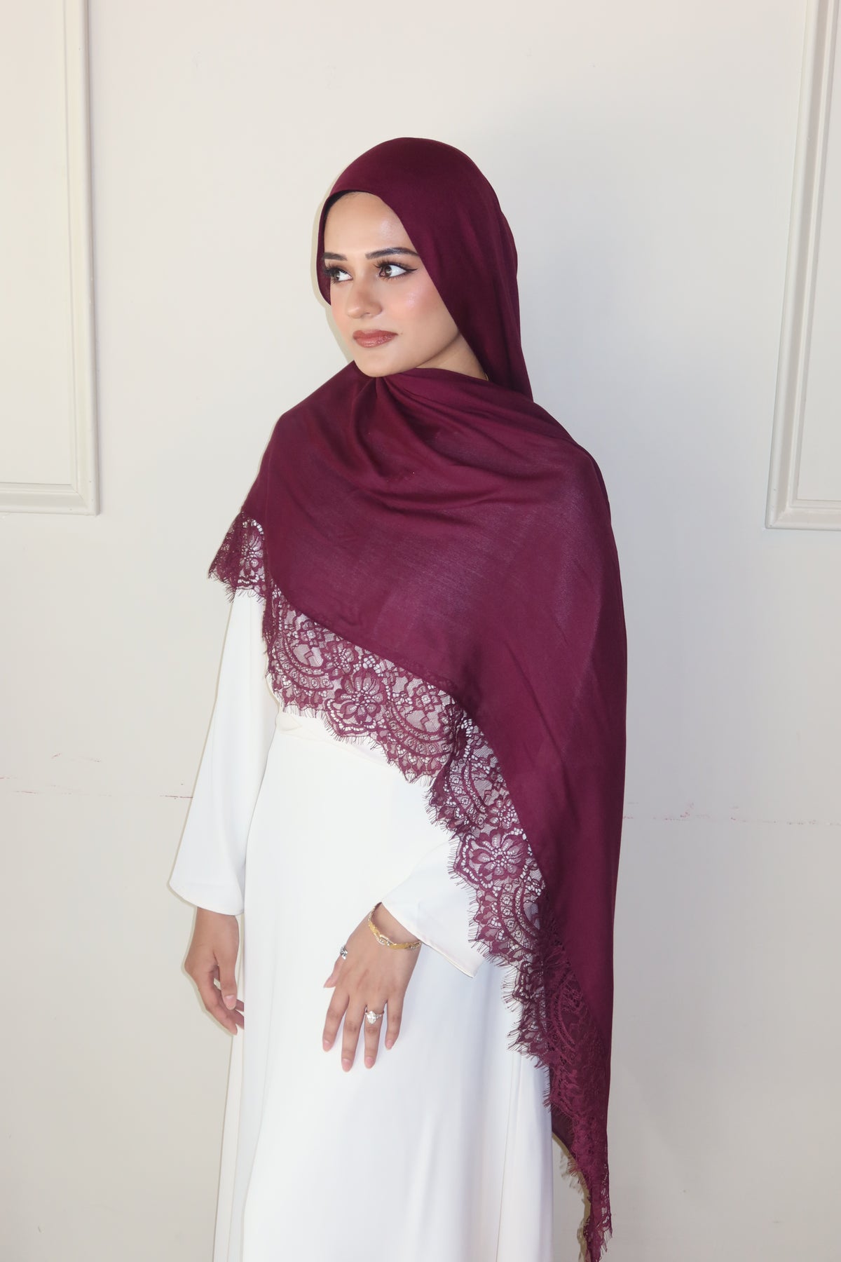 Deep Burgundy Lace