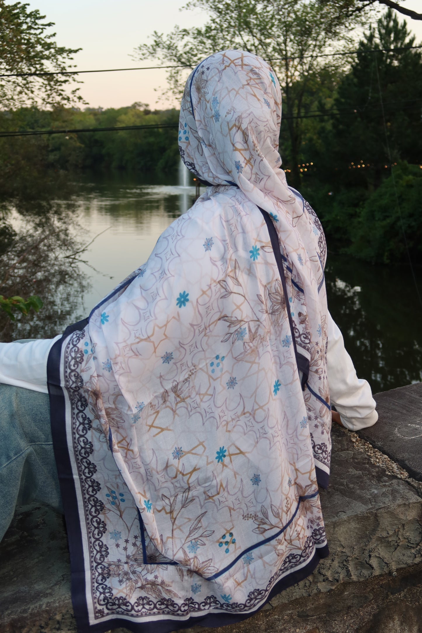 Crystal Pearl Pashmina